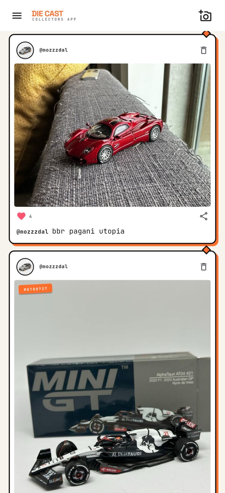 Explore social feed
