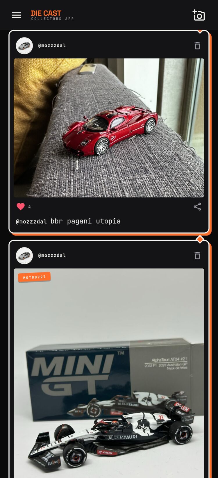 Explore social feed